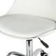 Кресло стул  "Eames MG-310 CH", хром, пластик белый, экокожа белая, 532923. Фото товара с разных ракурсов.