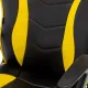 Игровое кресло  "Shark GM-203", экокожа, черное/желтое, 532514. Фото товара с разных ракурсов.