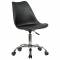 Кресло стул  "Eames MG-310 CH", хром, пластик черный, экокожа черная, 532925 главное фото в маленьком размере