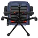 Кресло игровое Knight N1 Fabric синий Light-27 с подголов. крестов. металл. Фото товара с разных ракурсов.